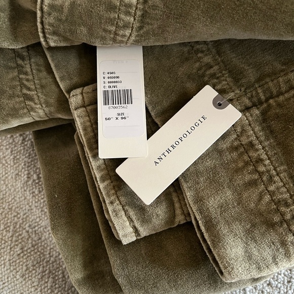 NWT Trova Washed Velvet Curtain Panel from Anthropologie - Picture 6 of 7